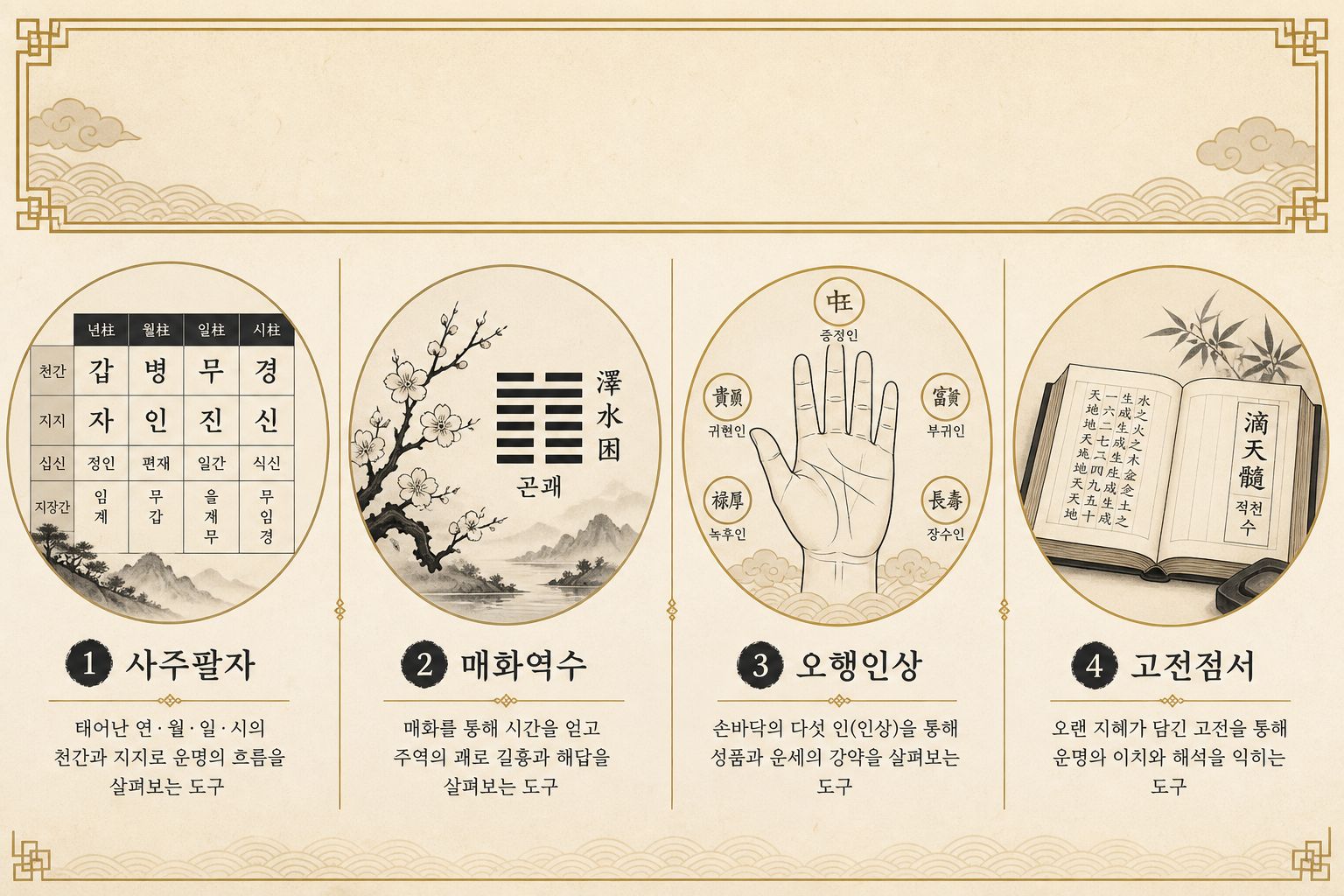 점술도구 사용법