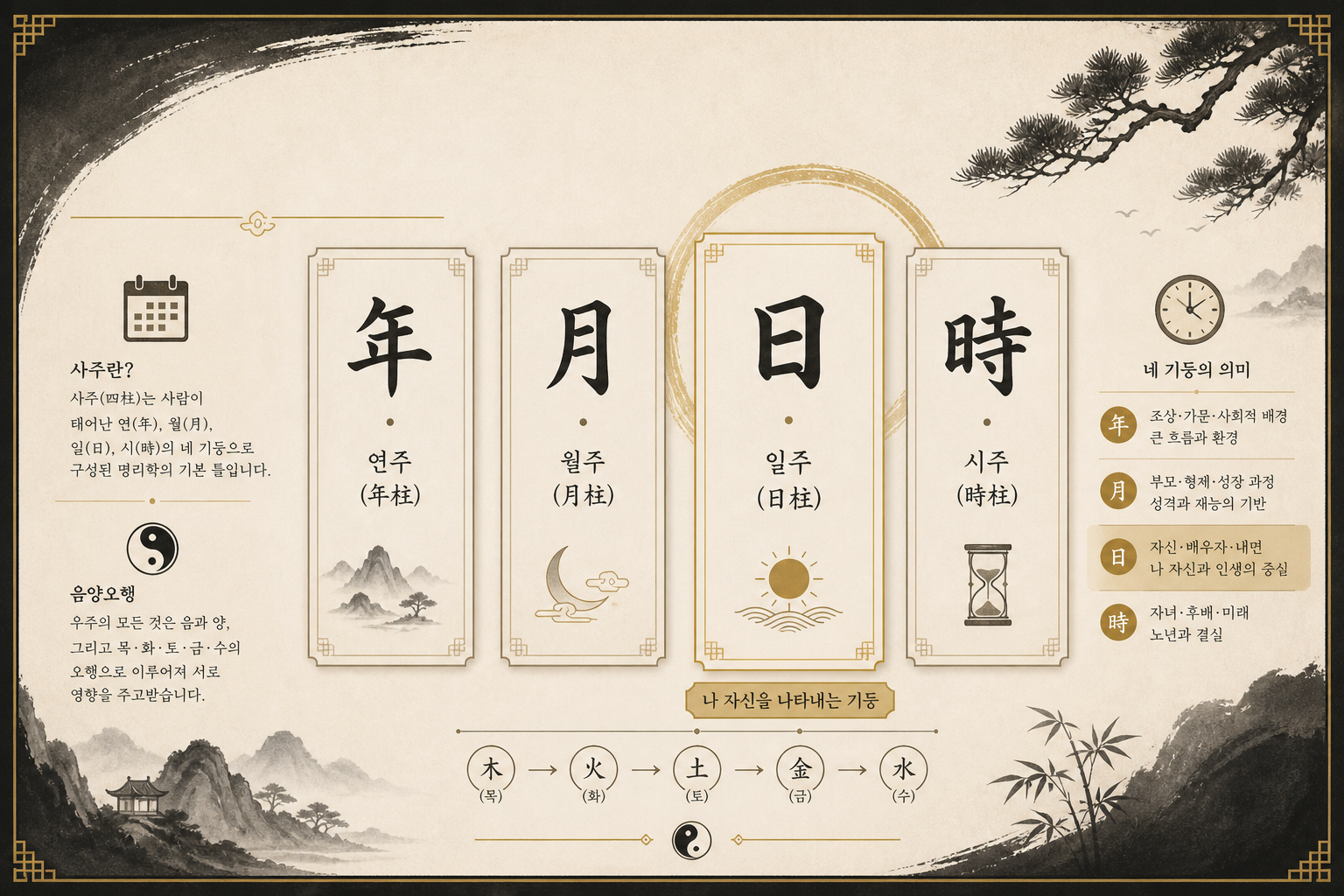 만세력 — 나의 사주팔자를 세우는 기본표
