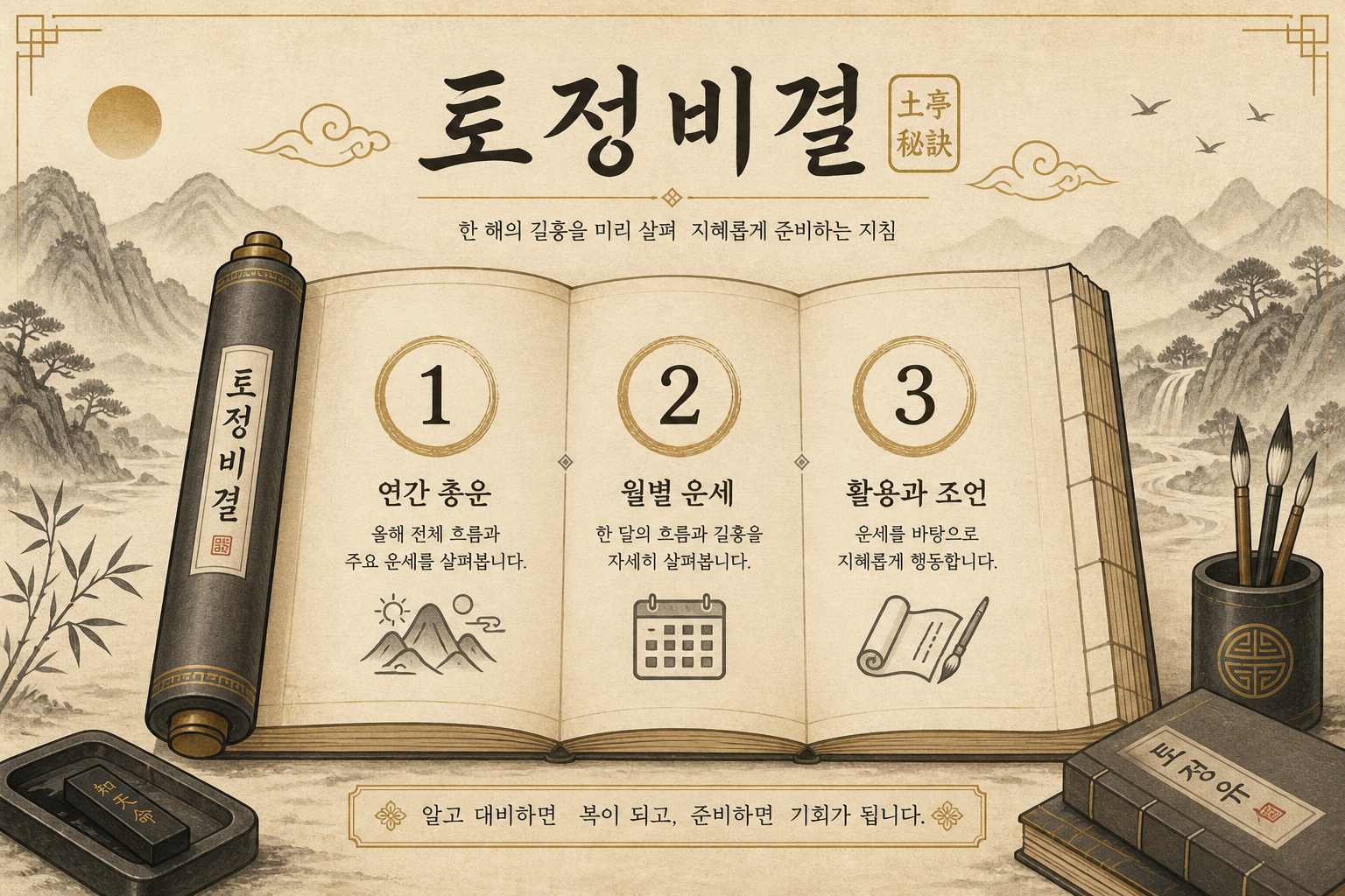 토정비결 — 한 해·달의 흐름을 풀어 보는 고전