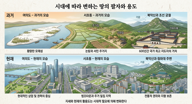 풍수지리로 본 대한민국 권력의 땅: 청와대에서 용산까지