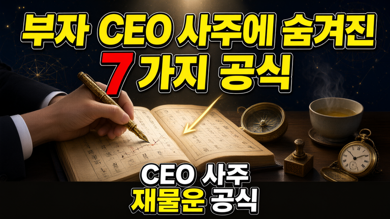 성공한 CEO의 사주에는 어떤 비밀이 숨겨져 있을까? 거부들의 사주 공식