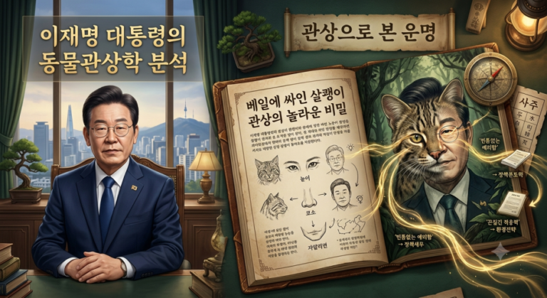 이재명 대통령의 동물관상학 분석, 베일에 싸인 ‘살쾡이 관상’의 놀라운 비밀