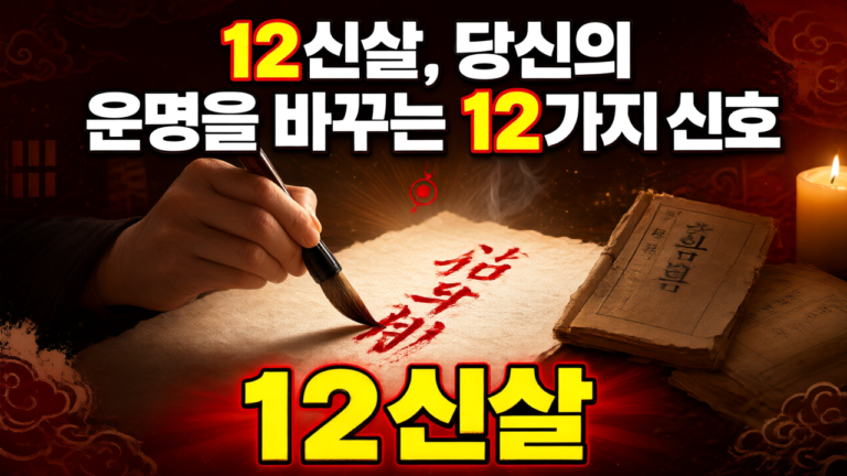 12신살 운명과 현상: 사주에 나타나는 12가지 삶의 신호 총정리