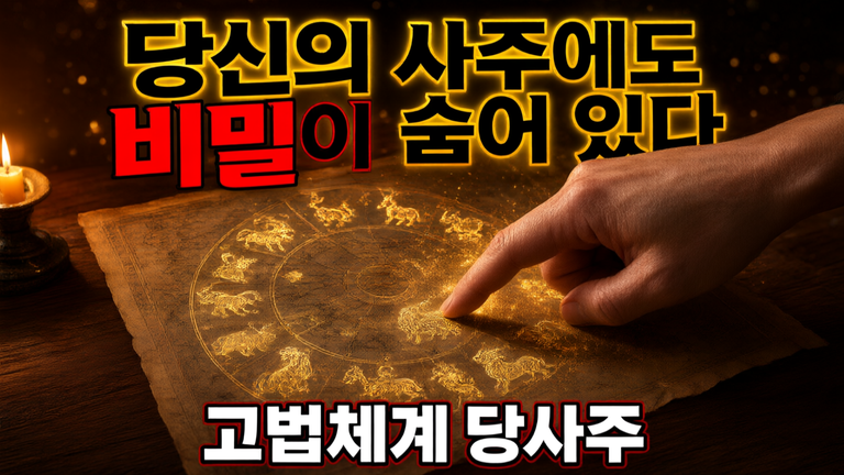 고법 당사주와 일장금. 손끝으로 짚는 내 인생의 운명 지도
