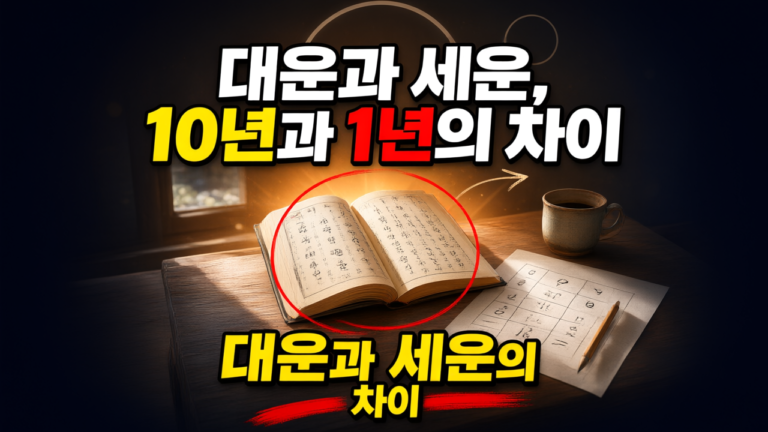 대운과 세운의 차이점