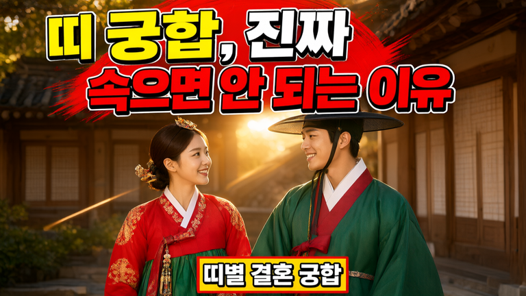 띠별 결혼 궁합. 정말 믿어도 될까? 명리학이 알려주는 진짜 부부궁합