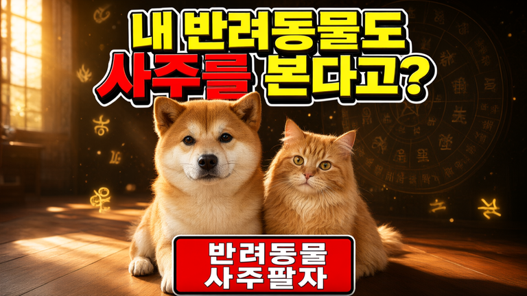반려동물 사주팔자, 태어난 날로 성격·건강·궁합까지 보는 법 5가지
