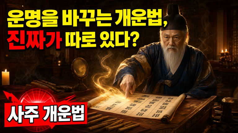 운명은 정해진 대로 흘러갈까? 사주명리학이 말하는 진짜 개운법(開運法)의 비밀