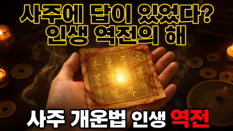사주 개운법 인생 역전 사례, 대운 바뀌는 해에 찾아온 전환점 3가지