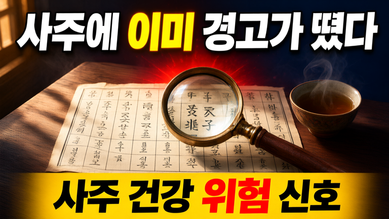 사주 건강 위험 신호 5가지, 내 사주에서 확인하는 법