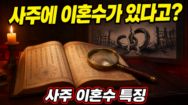 사주 이혼수 특징 7가지 총정리 — 내 사주 속 이별 신호 읽는 법