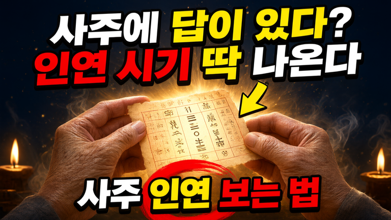 사주 인연 보는 법 5가지: 일주·합충·대운으로 내 인연 시기 확인