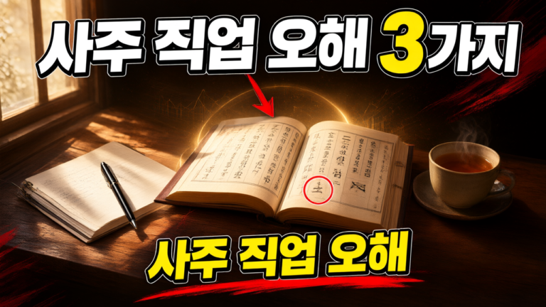 사주로 직업을 볼 때 빠지기 쉬운 오해