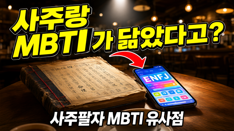 사주팔자와 MBTI 유사점 3가지! 나를 이해하고 관계를 푸는 인생 지도