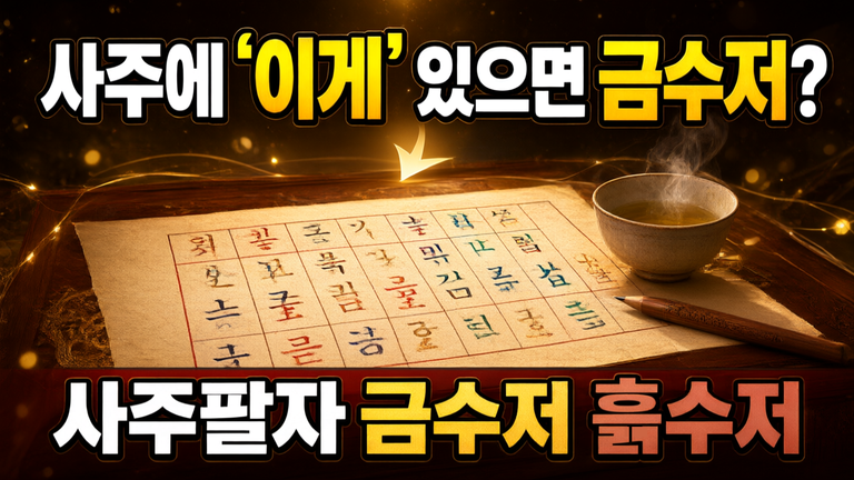 사주팔자 금수저 흙수저 구별법! 내 사주 속 부모 조상 복과 상속운