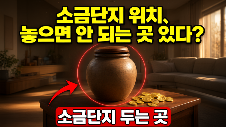 소금단지 두는 곳 4가지, 현관·주방 위치와 교체 시기까지