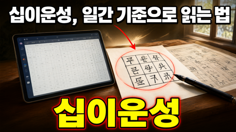 십이운성으로 기운의 단계를 보는 법