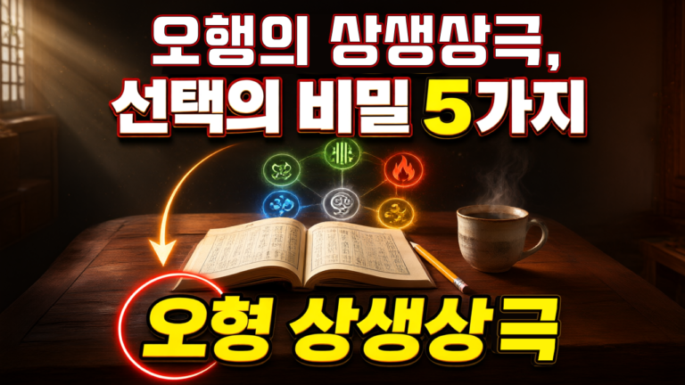 오행의 상생과 상극을 선택에 쓰는 법