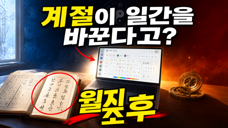 월지와 조후, 계절이 일간을 바꾸는 이유