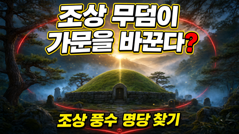 조상묘명당 찾기 비결! 내 사주와 가문을 살리는 음택 풍수의 진실