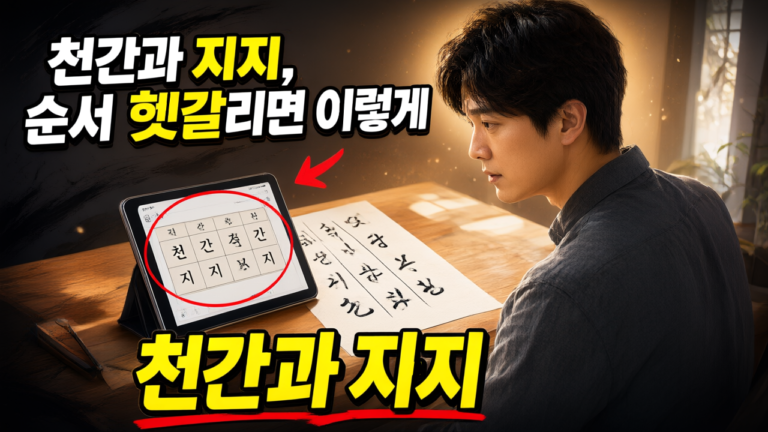 천간과 지지, 사주팔자를 읽는 순서