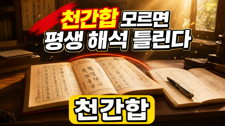합반 합생 지장간의 암합까지 명리 실전 적용 비책