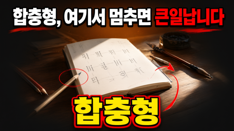 합·충·형의 뜻과 해석을 멈추는 지점