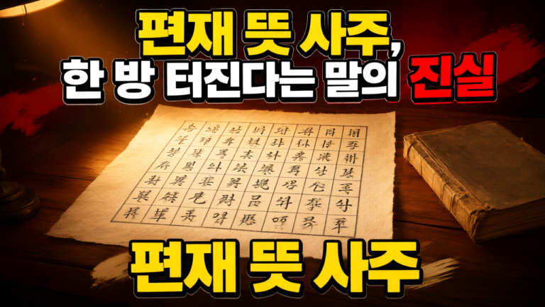 사주에 ‘편재’가 있으면 무조건 한 방이 터질까? 유동 자산을 주무르는 편재의 진짜 진실