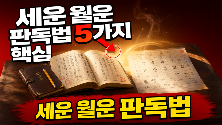 사주 명리학 세운과 월운 판독법. 새해운세 정확히 읽는 5가지 핵심